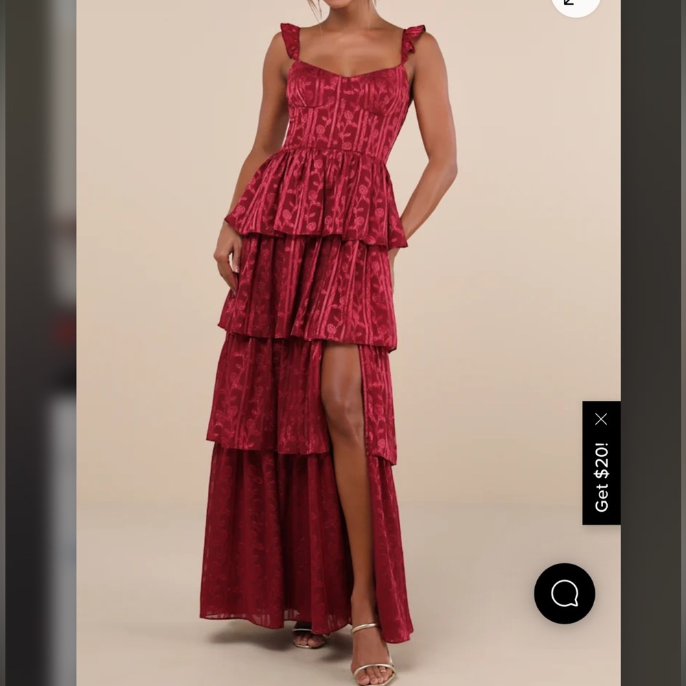Lulus Tiered Maxi Dress